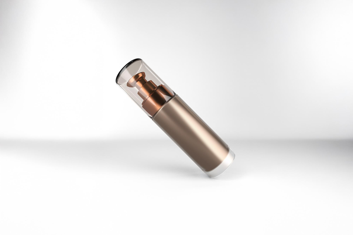 How do airless bottles work and why are they ideal for luxury cosmetics?