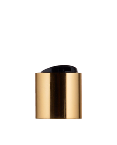 Disc top czarny PP, 24/410 złoty aluminiowy kołnierz