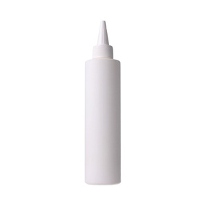 Butelka 200 ml, biała matowa z efektem Soft Touch, HDPE, 24/410