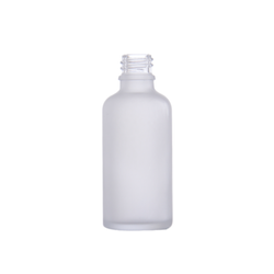 Butelka 50 ml, szklana bezbarwna (transparentna), DIN 18