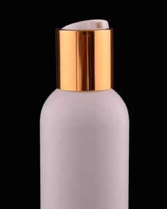 White disc top, PP, 24/410, gold aluminium collar