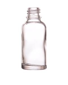 Clear glass bottle 30 ml, neck DIN 18