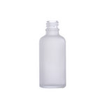 Clear frosted glass bottle 50 ml, neck DIN 18
