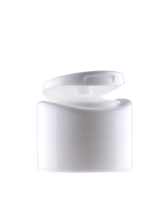 Flip-top biały błyszczący PP, 28/410, otwór 5,0mm