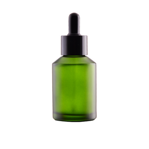 Bottle 60 ml green, frosted, glass, 24/410