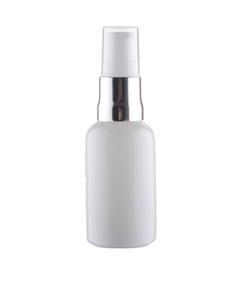 Butelka szklana biała 30 ml, gwint DIN 18