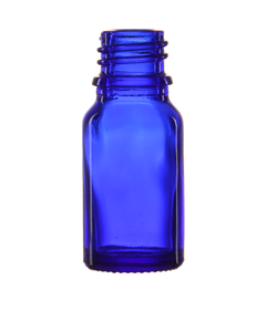 Butelka 10 ml, szklana niebieska, DIN 18