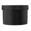 PP matte black jar 200 ml, matte black cap