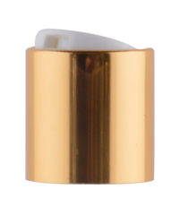 Disc top biały PP 24/410, złoty aluminiowy kołnierz
