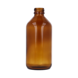 Amber glass bottle 200 ml, neck 24/410