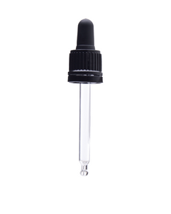 Dropper, Glass, DIN 18,Tube length 77mm