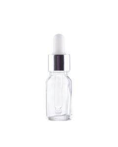 Clear glass bottle 10 ml, DIN18 thread