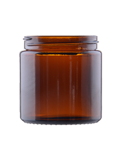 Słoik szklany brązowy 120 ml, Nakrętka UREA czarna.