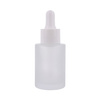 Butelka 30 ml, szklana bezbarwna matowa, pipeta biała 