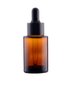 Amber glass bottle 30 ml, Black dropper with glass tube, Natural reducer PP