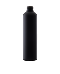 Black RHDPE bottle 250 ml, neck 24/410