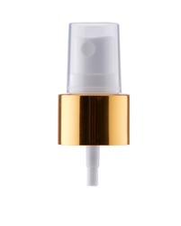 Atomizer PP biały ze złoty kołnierzem, gwint 24/410