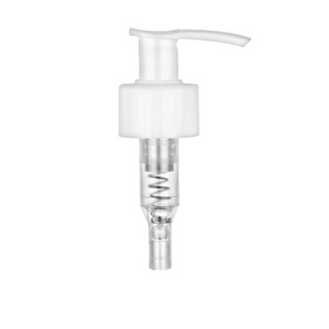 White gloss PP pump, neck 28/410