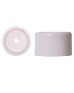 White PP cap, neck 24/410 with splash