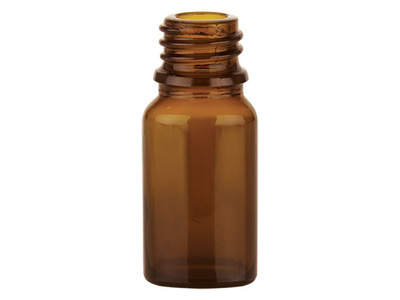 Butelka szklana brązowa 10 ml, gwint DIN 18