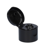 Flip top, PP,  black 20/410