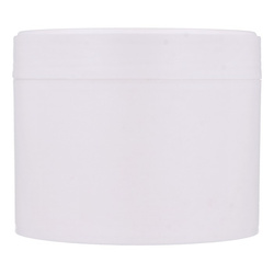 Słoik biały matowy PP 300 ml, Nakrętka biała matowa PP