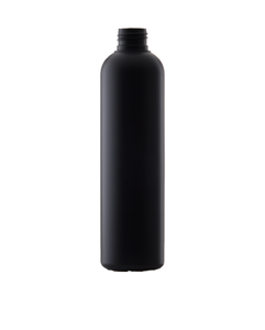 Black RHDPE bottle 250 ml, neck 24/410