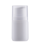 White PP airless 50 ml, white PP pump, clear cap