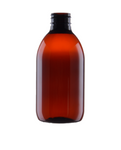 Amber PET bottle 300 ml, neck 28/410
