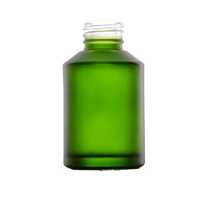 Bottle 60 ml green, frosted, glass, 24/410