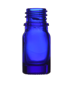 Butelka 5 ml, szklana niebieska, DIN 18