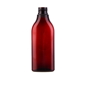 Butelka Shoulders Oval 200 ml, brązowa, PET, 24/410