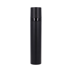 Black matt airless 50 ml, black gloss pump, black cap