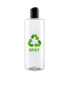 400 ml bottle, clear (transparent), RPET, 24/410