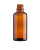 Butelka 50 ml, szklana brązowa, DIN 18