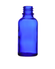 Butelka 30 ml, szklana niebieska, DIN 18