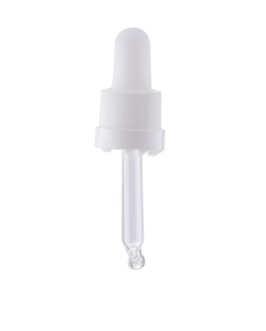 Dropper, Glass, DIN 18, Tube length 62 mm