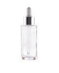 50 ml bottle with pipette, clear glass