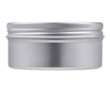 Silver aluminium jar 100 ml with lid