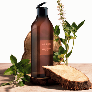 Butelka Shoulders Oval 400 ml, brązowa, PET, 28/410