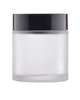 Sluice jar clear matte 100 ml, black cap