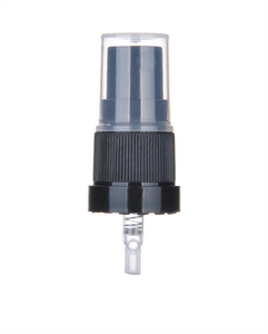 Atomizer PP czarny DIN 18, nasadka bezbarwna PP