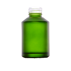 Bottle 60 ml green, frosted, glass, 24/410