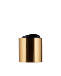 Disc top czarny PP, 24/410 złoty aluminiowy kołnierz