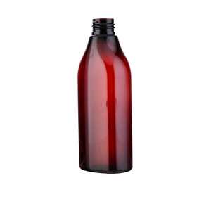 Butelka Shoulders Oval 200 ml, brązowa, PET, 24/410