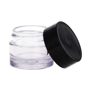 Słoik PET bezbarwny 7 ml, nakrętka PP czarna