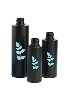 Butelka 100 ml, czarna, ECO-HDPE, 24/410