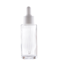 50 ml bottle with pipette, clear glass