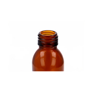 Butelka 100 ml brązowa, Szkło 28/410
