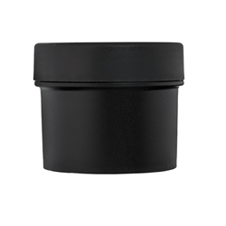 Słoik PP czarny 50 ml, Nakrętka PP czarna